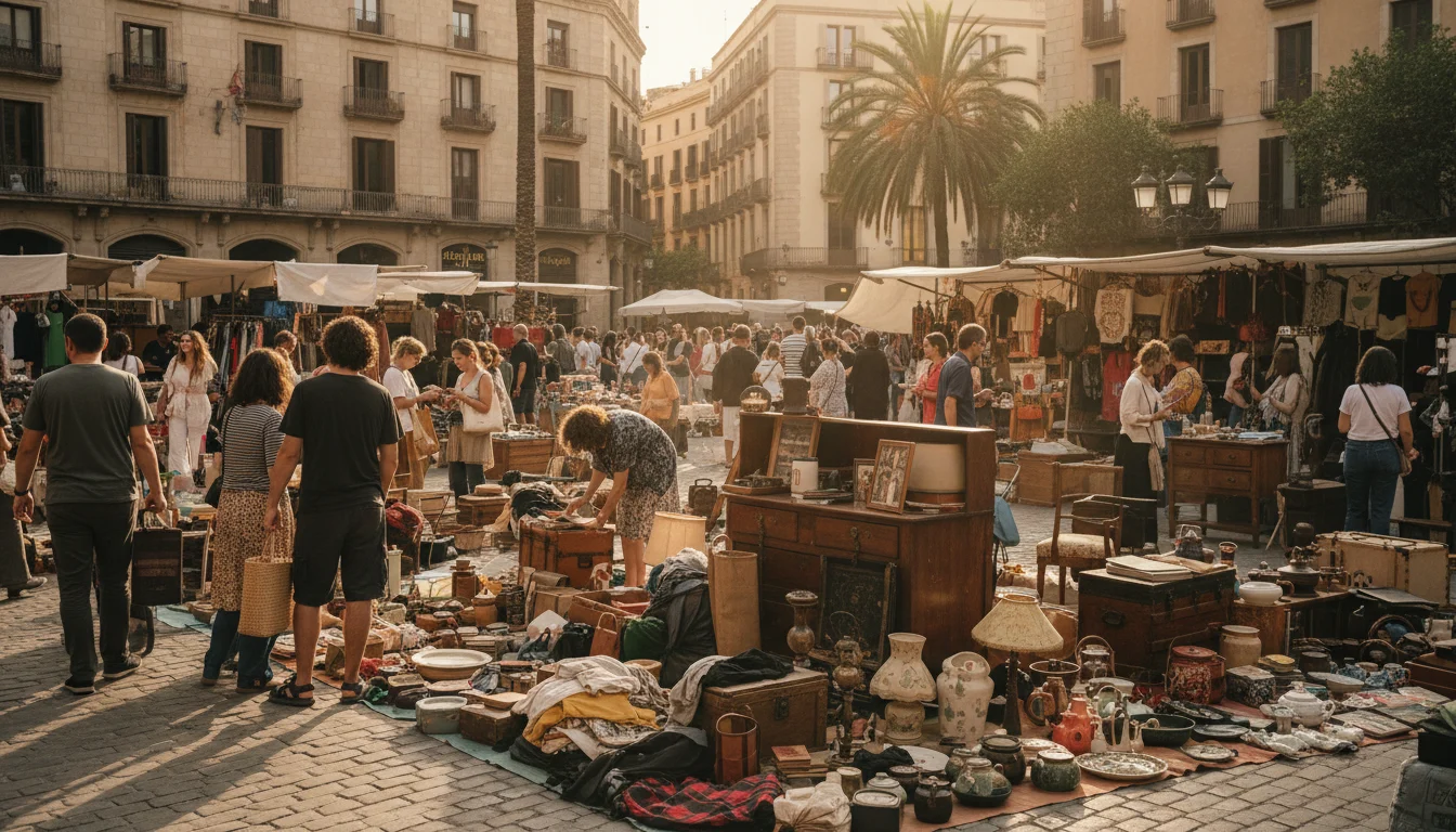 Mercados de segunda mano y consumo circular en Barcelona