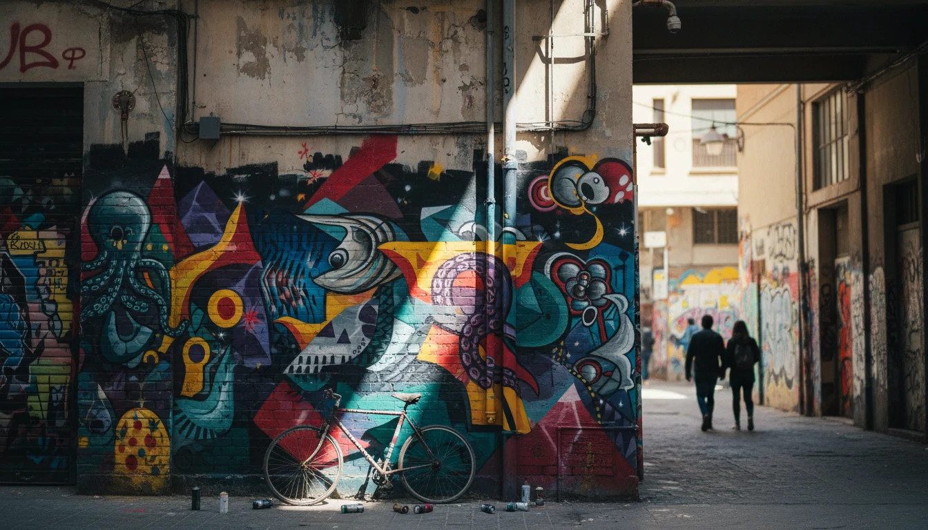 Ruta de arte urbano por el Poblenou